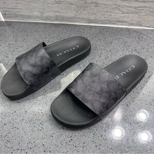 Coach slides, men’s size 10 D, new with box.